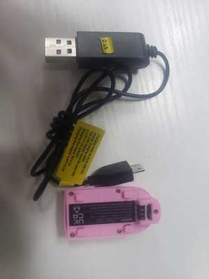 DEERC D11 Charging Set Pink (1 Battery 1 Cable / 3.7V-390mAh)