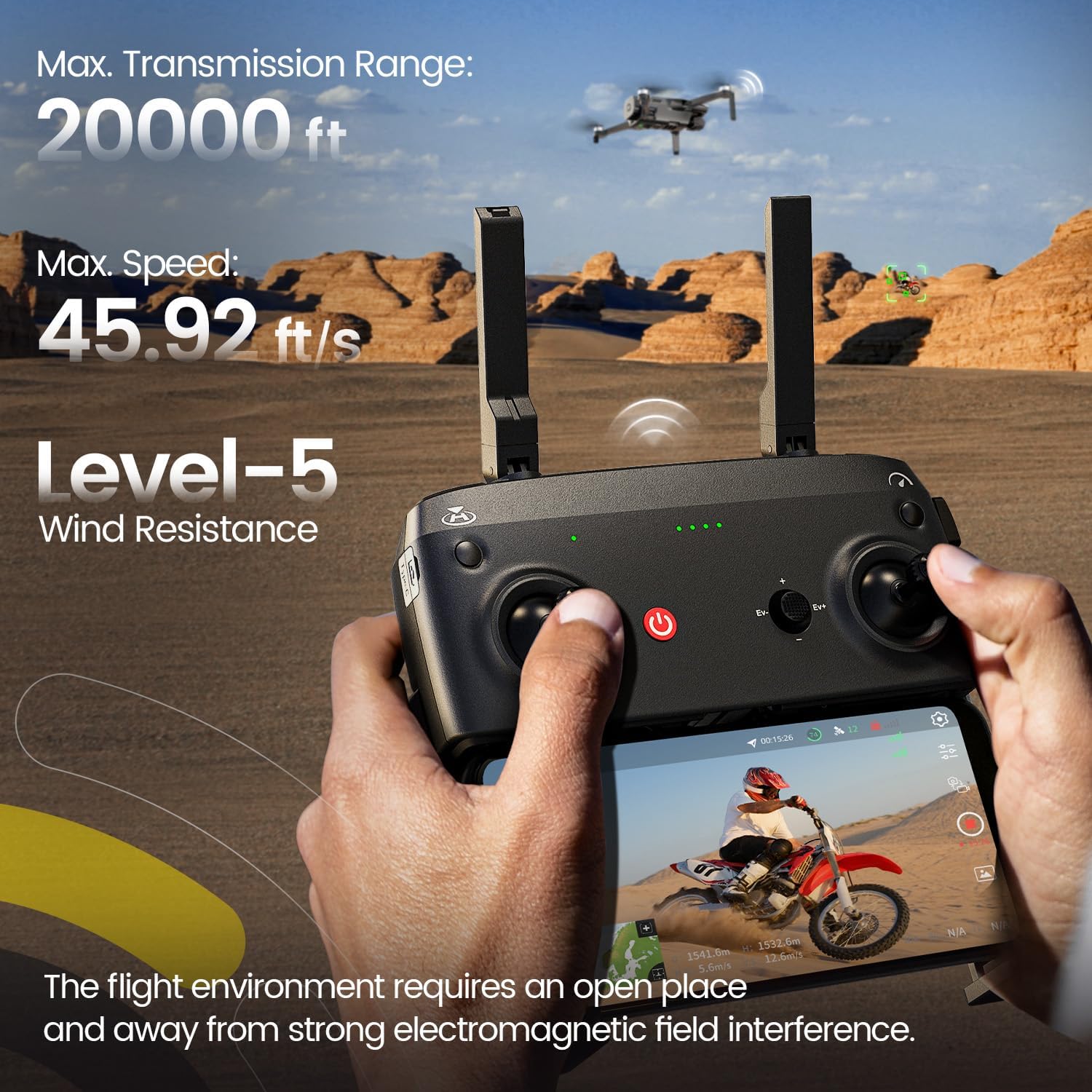 Holy Stone HS900 Drone with 20000 Feet (6KM) Maximum Transmission Range